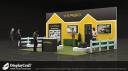 20x30 Île booth design by DisplayCraft